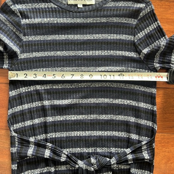 Sante M. Cicca Blue, black and white Striped Dress Size Small - Picture 6 of 7